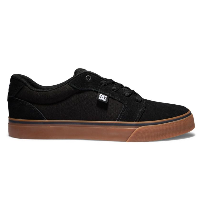 Men DC Shoes Sneakers | Men'S Anvil Shoes Black/Gum
